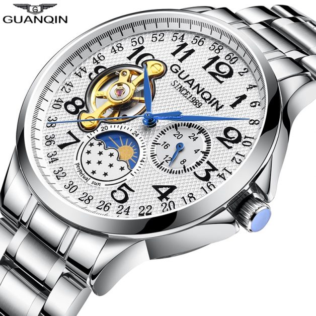 Relógio Guanqin 16212 Watch Men Luxury - À Prova D'Água