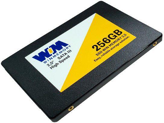 SSD 256GB WIN MEMORY SATA 2,5” Leitura 560MB/s - Gravação 540MB/s SWR256G