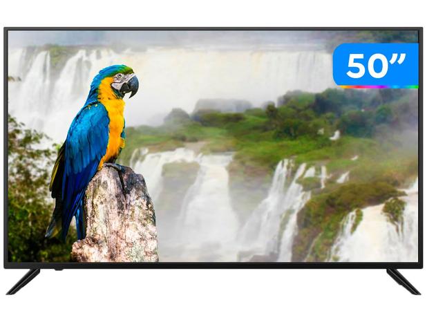 Smart TV 4K HQLED 50” JVC LT-50MB708 Android - Wi-Fi Bluetooth HDR 4 HDMI 3 USB