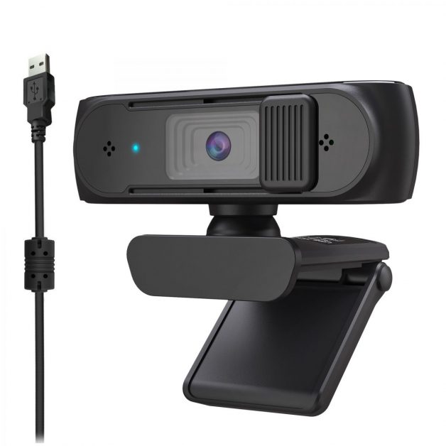 Webcam HXSJ 1080P 5MP com foco automático