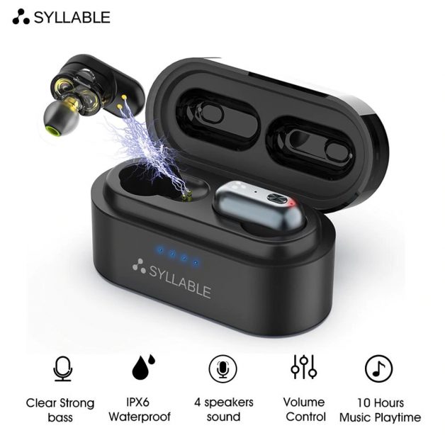 SYLLABLE S101 TWS apt-X Bluetooth 5.0 Earbuds