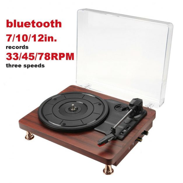 INSMA Vinyl Turntable Record Player Audio Bluetooth Speaker